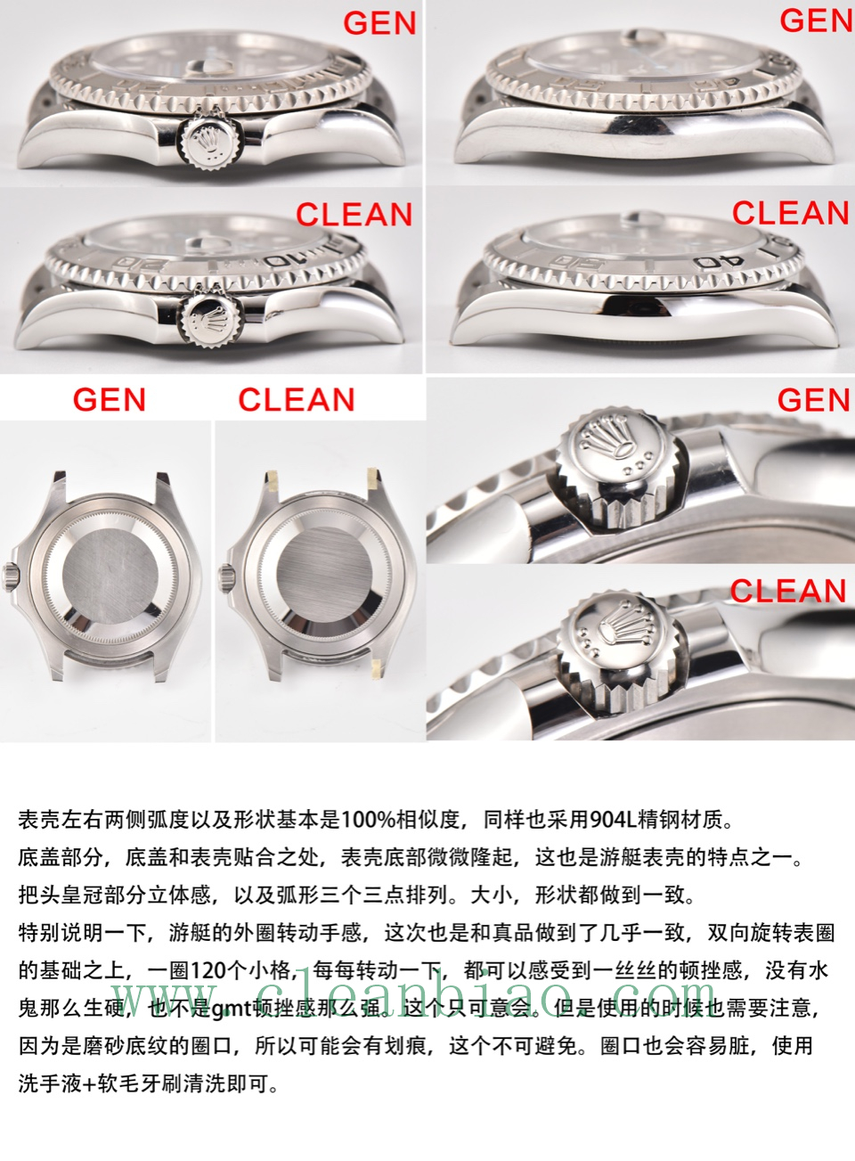 C厂Clean劳力士游艇名仕型系列m126622-0001灰游艇40mm