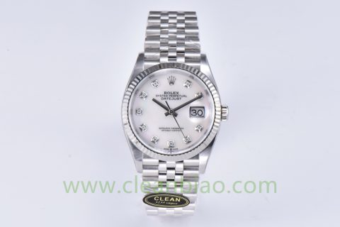 C厂Clean劳力士36mm日志型m126234-0019莫桑石贝母面「3235机芯」